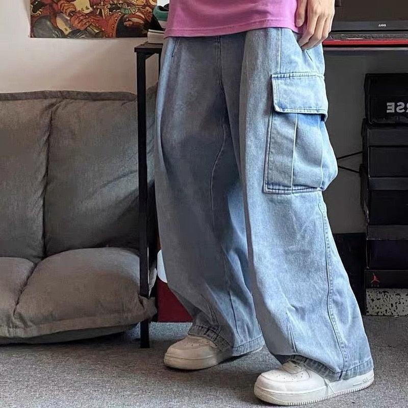 90s Men's Wide Leg Loose Denim Jeans - ItemBear.com