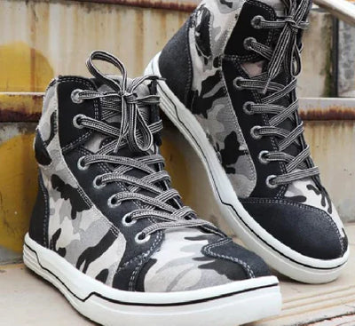 Men's Summer Motorcycle Casual Riding Short Boots