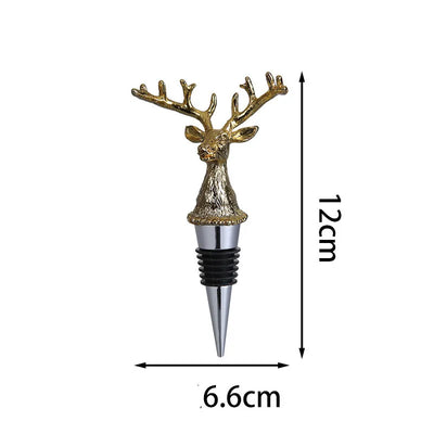 Deer Head Red Wine Silicone Plug Silicone