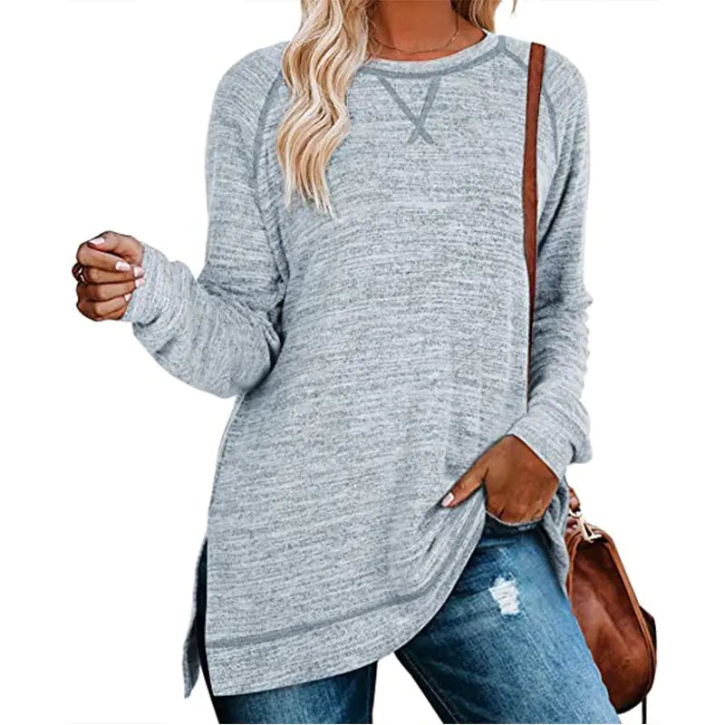 Solid Color Sweater for Women - Autumn/Winter Collection
