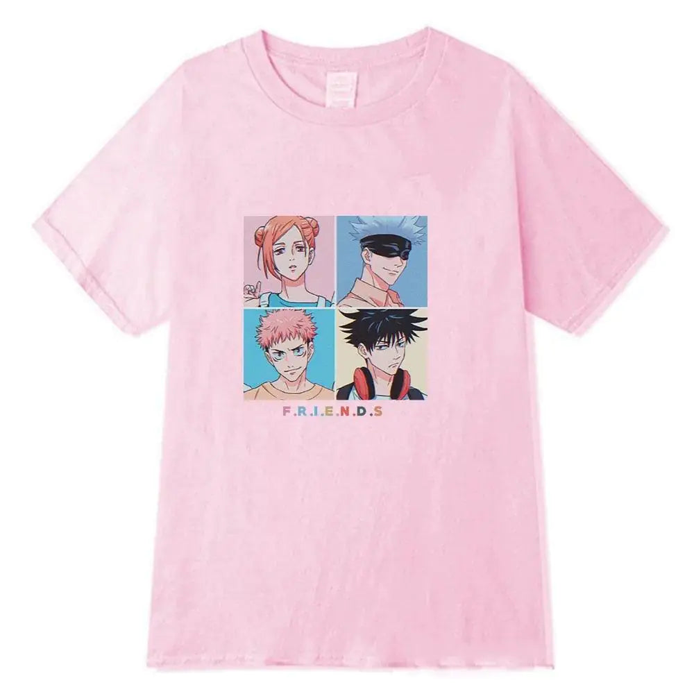 Jujutsu Kaisen T Shirt Men Japanese Anime T-shirt Tops Unisex Male