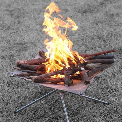 Portable Outdoor Fire Pit and BBQ Grill架