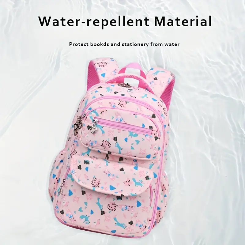 Children's Backpack for Grades 1-6 with Spine Protection