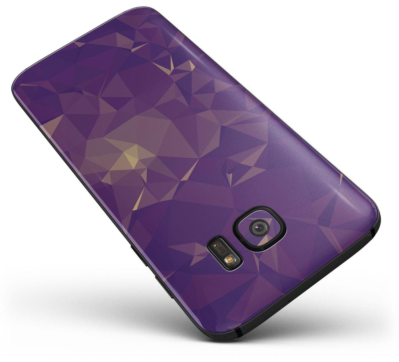 Abstract Purple and Gold Geometric Shapes - Full Body Skin - Kit for the - ItemBear.com