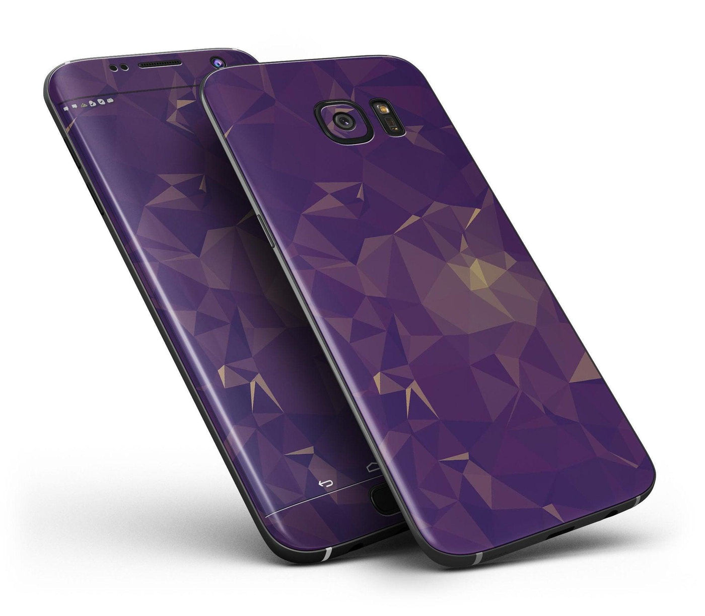 Abstract Purple and Gold Geometric Shapes - Full Body Skin - Kit for the - ItemBear.com