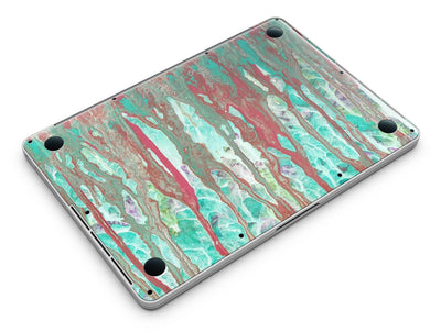 Abstract Wet Paint Mint Rustic - MacBook Pro with Retina Display - ItemBear.com