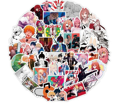 Aesthetic Stationery Chainsaw Stickers - ItemBear.com