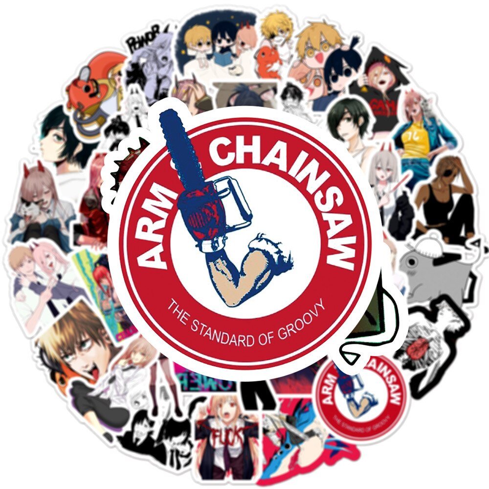 Aesthetic Stationery Chainsaw Stickers - ItemBear.com