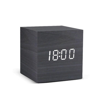 Alarm Clock LED Wooden Watch Table Voice Control Digital Wood Despertador USB/AAA Powered Electronic Desktop Clocks - ItemBear.com