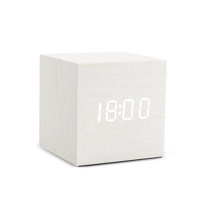 Alarm Clock LED Wooden Watch Table Voice Control Digital Wood Despertador USB/AAA Powered Electronic Desktop Clocks - ItemBear.com