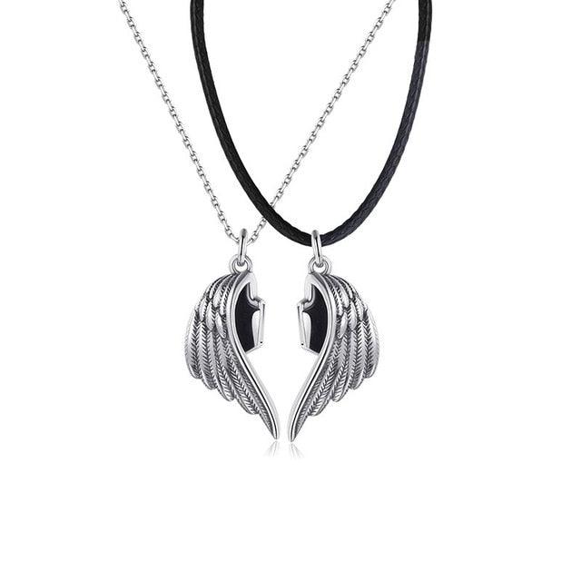 Angel Devil Wings Pair Lovers Necklace - ItemBear.com