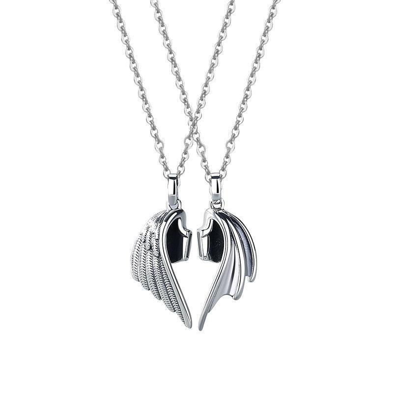 Angel Devil Wings Pair Lovers Necklace - ItemBear.com
