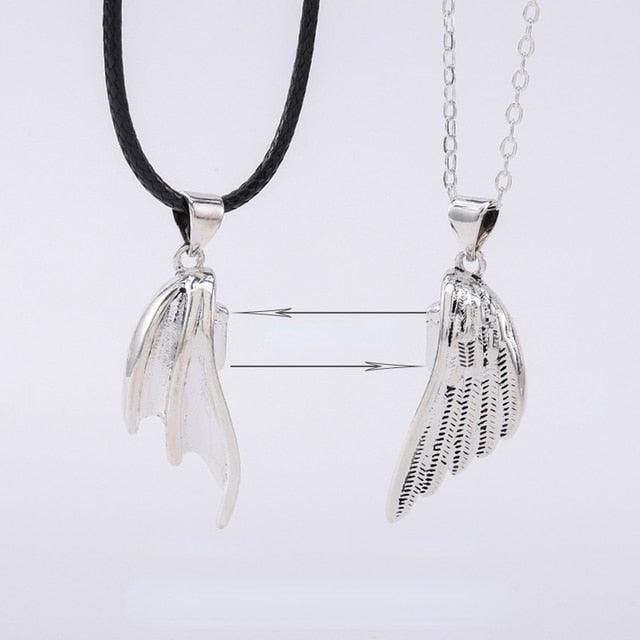 Angel Devil Wings Pair Lovers Necklace - ItemBear.com