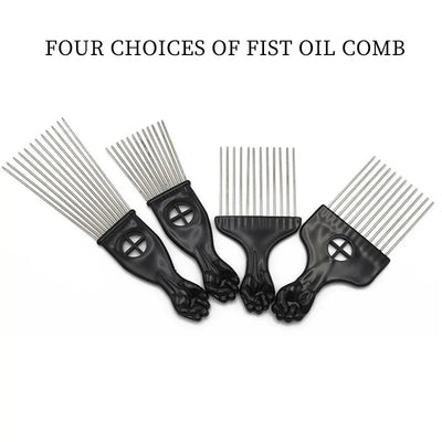 Anti - Static Metal Afro Pick Comb - ItemBear.com