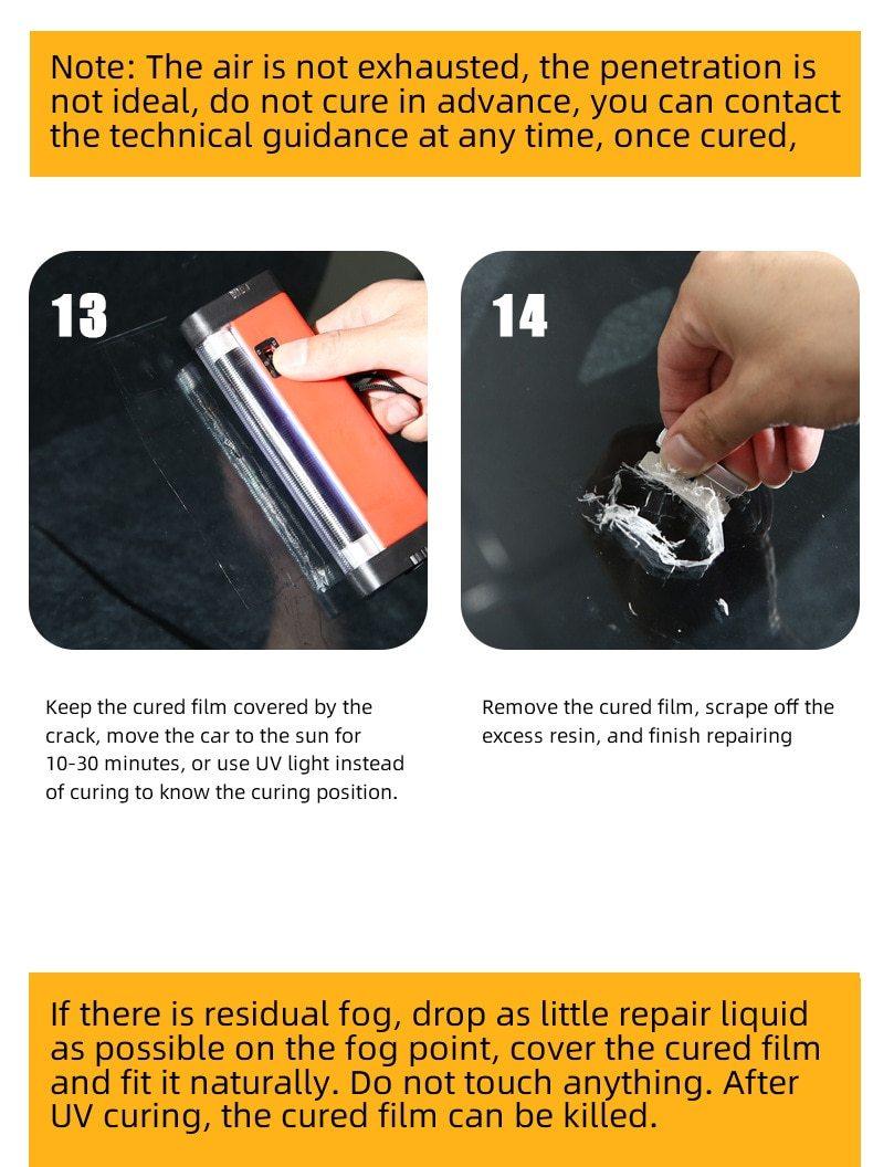 Auto Glass Windshield Repair Tool Set 5 Bottles Set - ItemBear.com