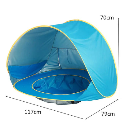 Baby Beach Tent: Easy Fold - Up Waterproof Sun Awning Tent - ItemBear.com