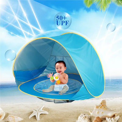 Baby Beach Tent: Easy Fold - Up Waterproof Sun Awning Tent - ItemBear.com