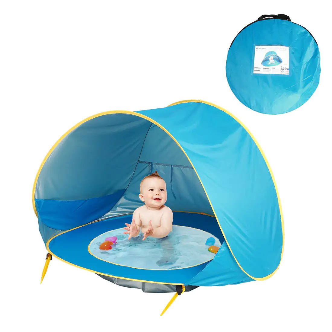 Baby Beach Tent: Easy Fold - Up Waterproof Sun Awning Tent - ItemBear.com