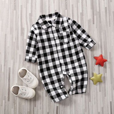 Baby Plaid Onesie Jumpsuit - ItemBear.com