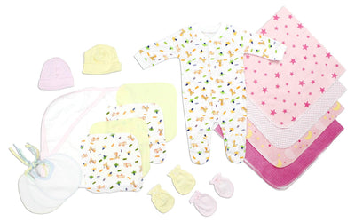 Bambini Newborn Baby Girls 17 Pc Layette Baby Shower Gift Set - ItemBear.com