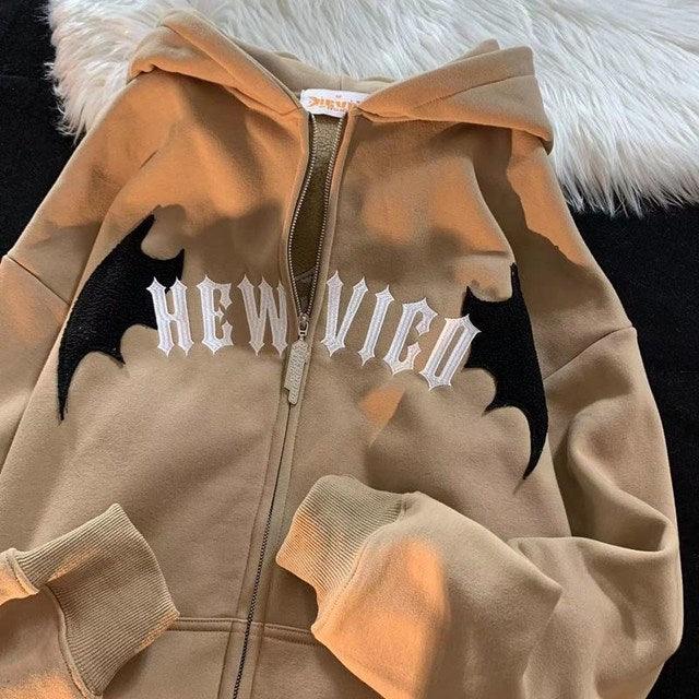 Bat Wing Devil Horn Hoodies - ItemBear.com