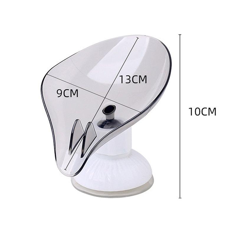 Bathroom Soap Holder Leaf Shape Soap Box Kitchen Dish Storage Box Non - slip Drain Soap Storage Case Container Bathroom accessorie - ItemBear.com