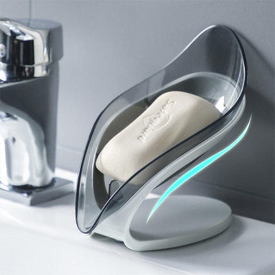 Bathroom Soap Holder Leaf Shape Soap Box Kitchen Dish Storage Box Non - slip Drain Soap Storage Case Container Bathroom accessorie - ItemBear.com