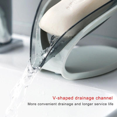 Bathroom Soap Holder Leaf Shape Soap Box Kitchen Dish Storage Box Non - slip Drain Soap Storage Case Container Bathroom accessorie - ItemBear.com