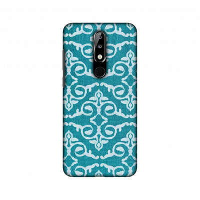 Batik Dyeing Art Deco - Aquamarine Slim Hard Shell Case For Nokia 5.1 - ItemBear.com