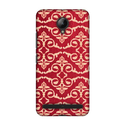 Batik Dyeing Art Deco - Rust Red Slim Hard Shell - ItemBear.com