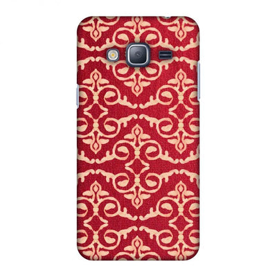 Batik Dyeing Art Deco - Rust Red Slim Hard Shell - ItemBear.com