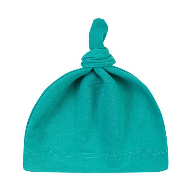 Baywell Newborn Baby Cotton knotted Beanies Solid Color Toddler Girls Sleep Caps 0 - 12M - ItemBear.com