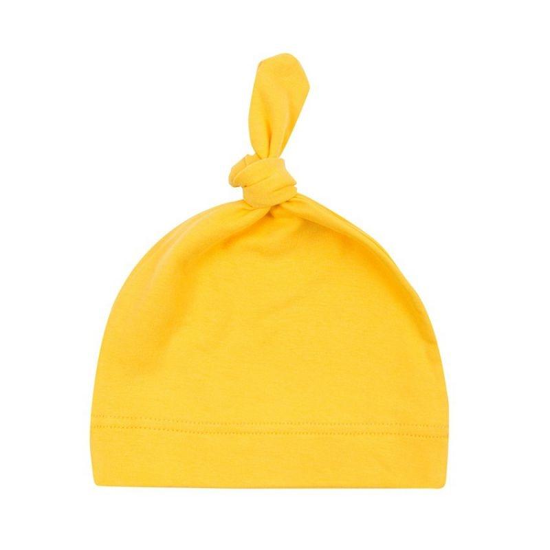 Baywell Newborn Baby Cotton knotted Beanies Solid Color Toddler Girls Sleep Caps 0 - 12M - ItemBear.com