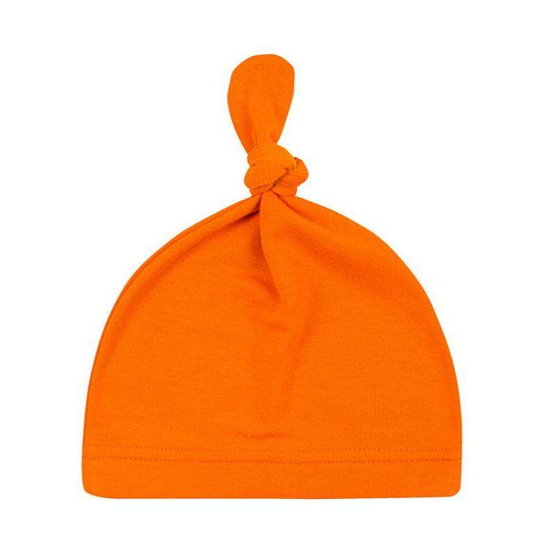 Baywell Newborn Baby Cotton knotted Beanies Solid Color Toddler Girls Sleep Caps 0 - 12M - ItemBear.com