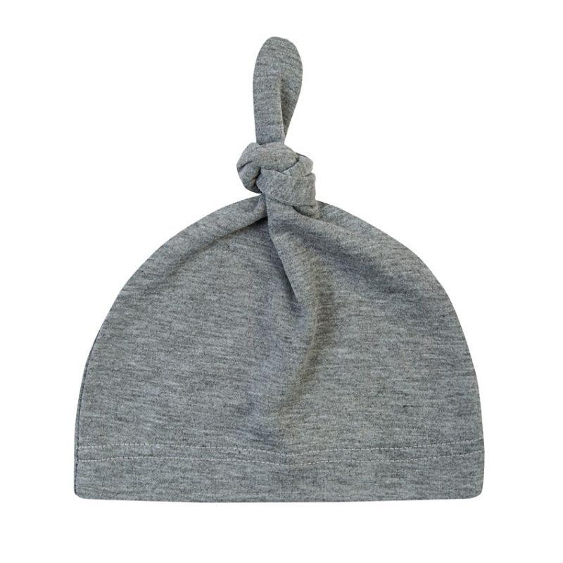 Baywell Newborn Baby Cotton knotted Beanies Solid Color Toddler Girls Sleep Caps 0 - 12M - ItemBear.com