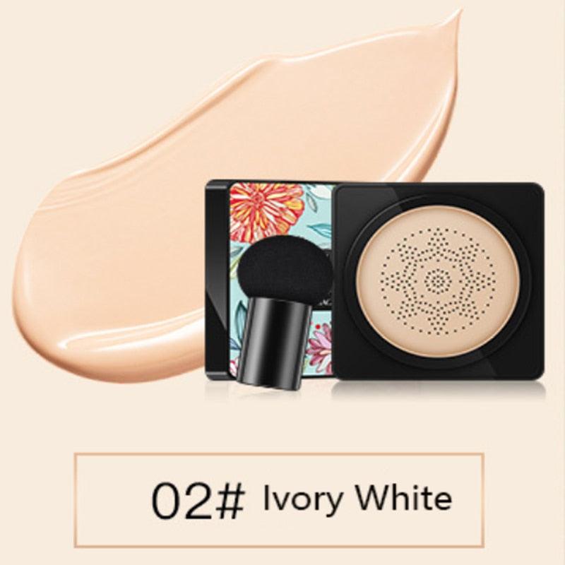 BB Air Cushion Foundation Mushroom Head CC Cream Concealer Whitening Makeup Cosmetic Waterproof Brighten Face Base Tone - ItemBear.com