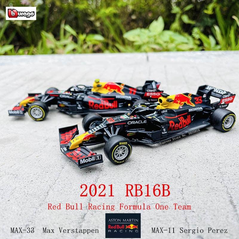 Bburago 1:43 2021 F1 Red Bull Racing RB16B 33# Verstappen 11# Sergio Perez Formula one Simulation alloy super toy car model - ItemBear.com