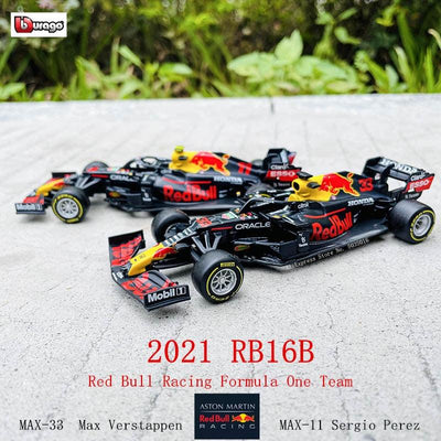 Bburago 1:43 2021 F1 Red Bull Racing RB16B 33# Verstappen 11# Sergio Perez Formula one Simulation alloy super toy car model - ItemBear.com