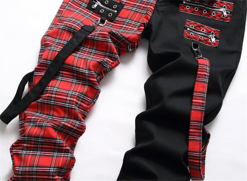 Black Panel Colorblock Jeans - ItemBear.com