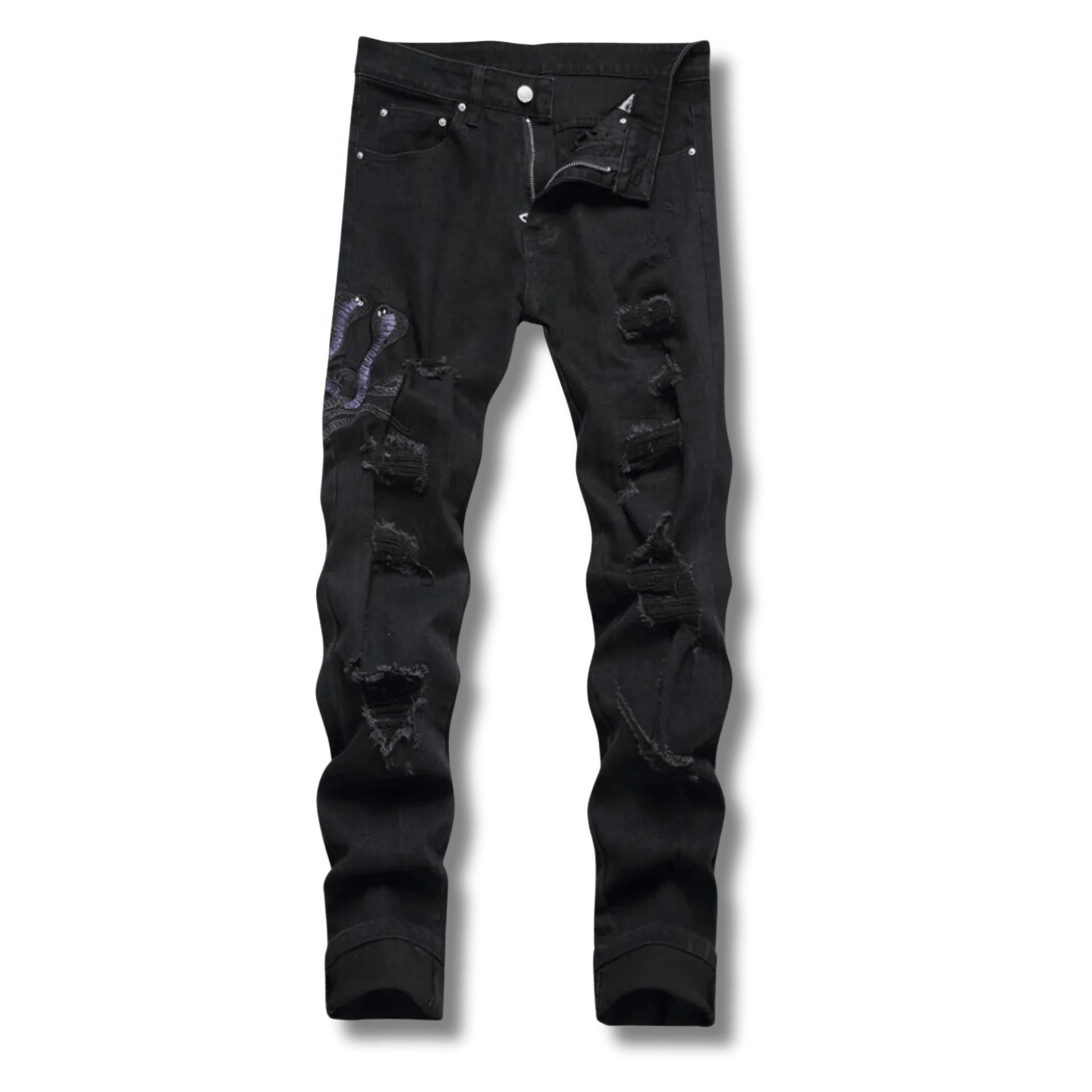 Black Python Jeans - ItemBear.com