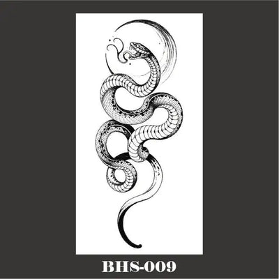 Black Snakes Body Tattoo - ItemBear.com