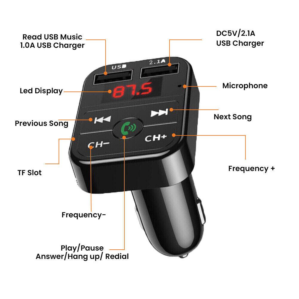 Bluetooth 5.0 Car Wireless Transmitter - ItemBear.com