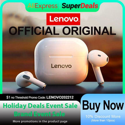 Bluetooth 5.0 Lenovo LP40 TWS Earphone - ItemBear.com