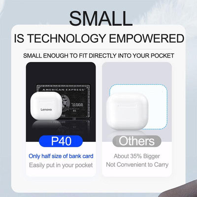 Bluetooth 5.0 Lenovo LP40 TWS Earphone - ItemBear.com