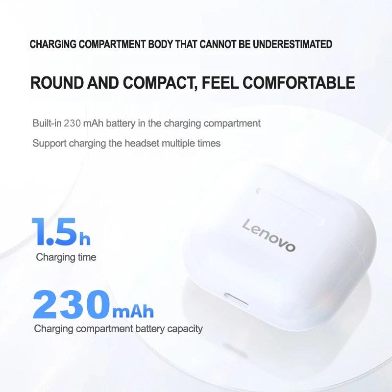 Bluetooth 5.0 Lenovo LP40 TWS Earphone - ItemBear.com