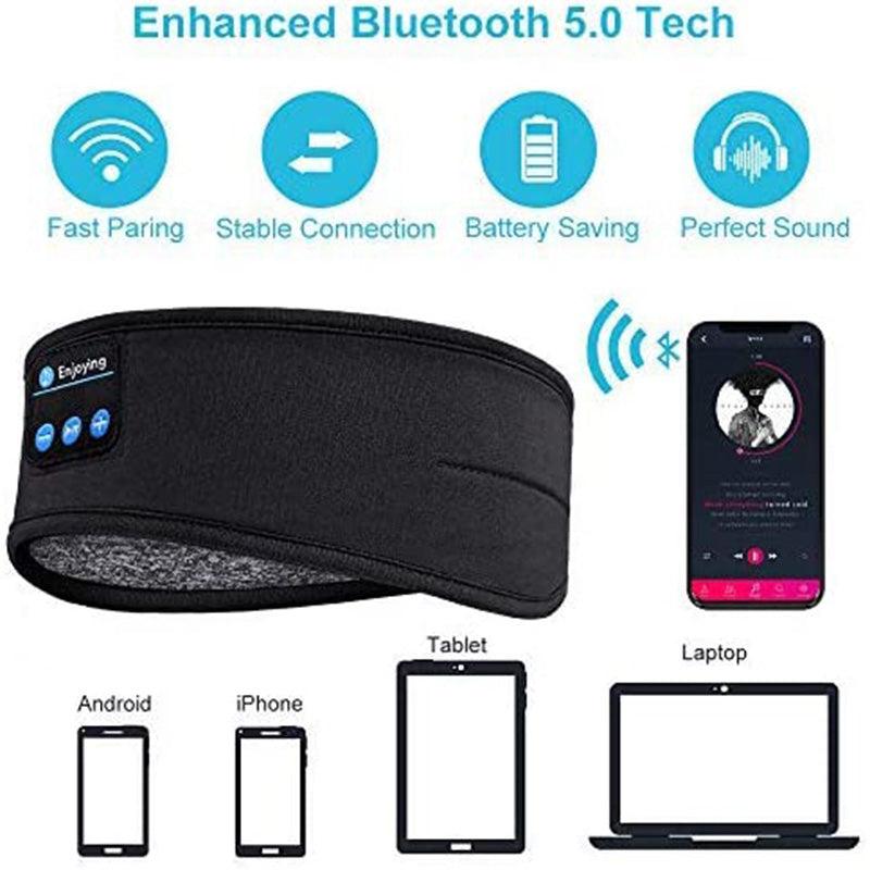 Bluetooth Headphones Soft Elastic Eye Mask - ItemBear.com