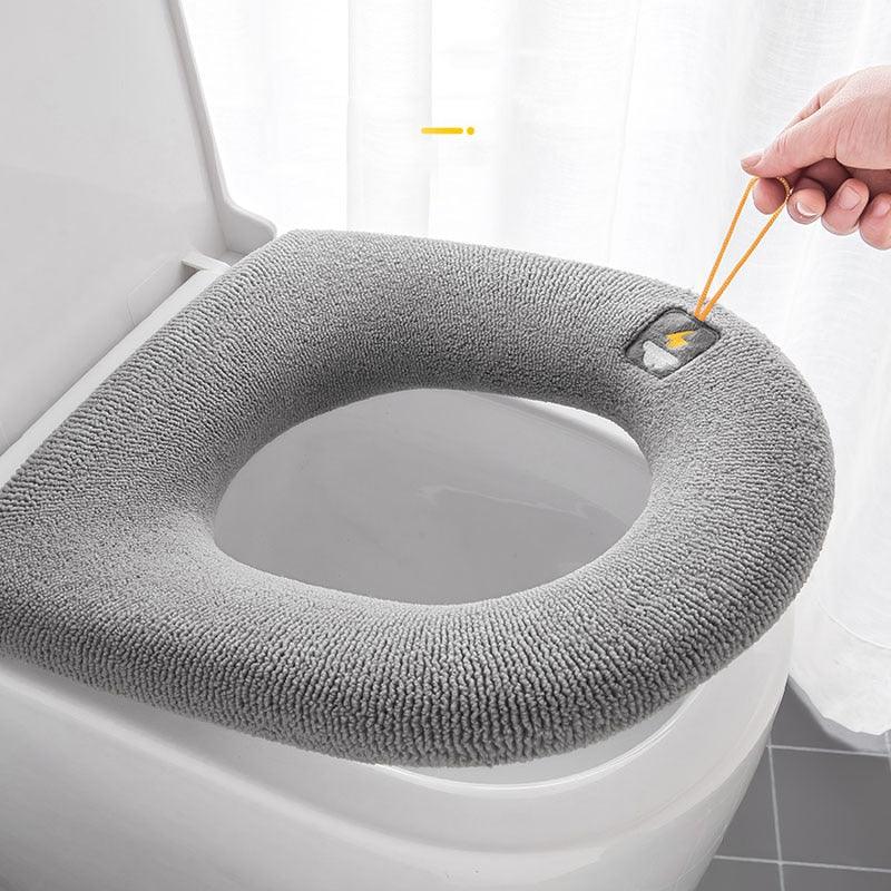 British Plug Toilet Seat Home Winter Thickened Fleece Heating Pad Winter Fleece - Lined Four Seasons Universal Waterproof Toilet - ItemBear.com