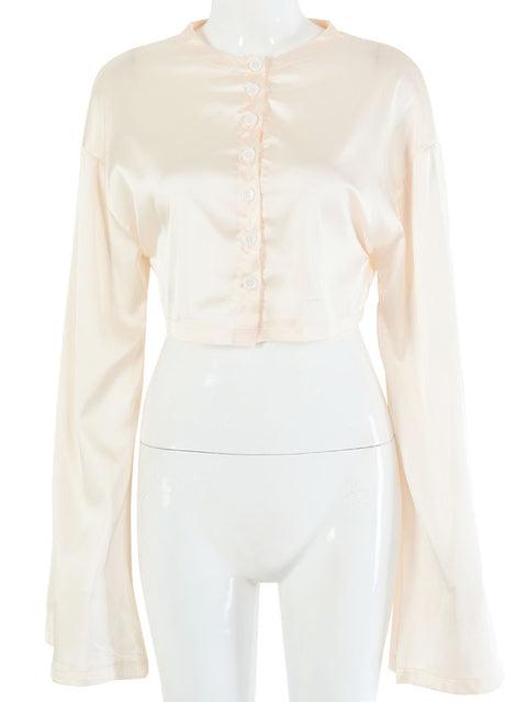 Casual Satin Two Piece Dress Set For Women - ItemBear.com