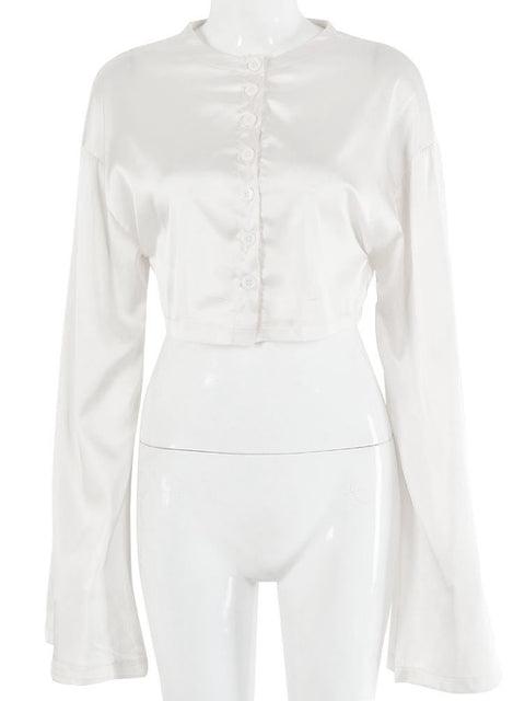 Casual Satin Two Piece Dress Set For Women - ItemBear.com