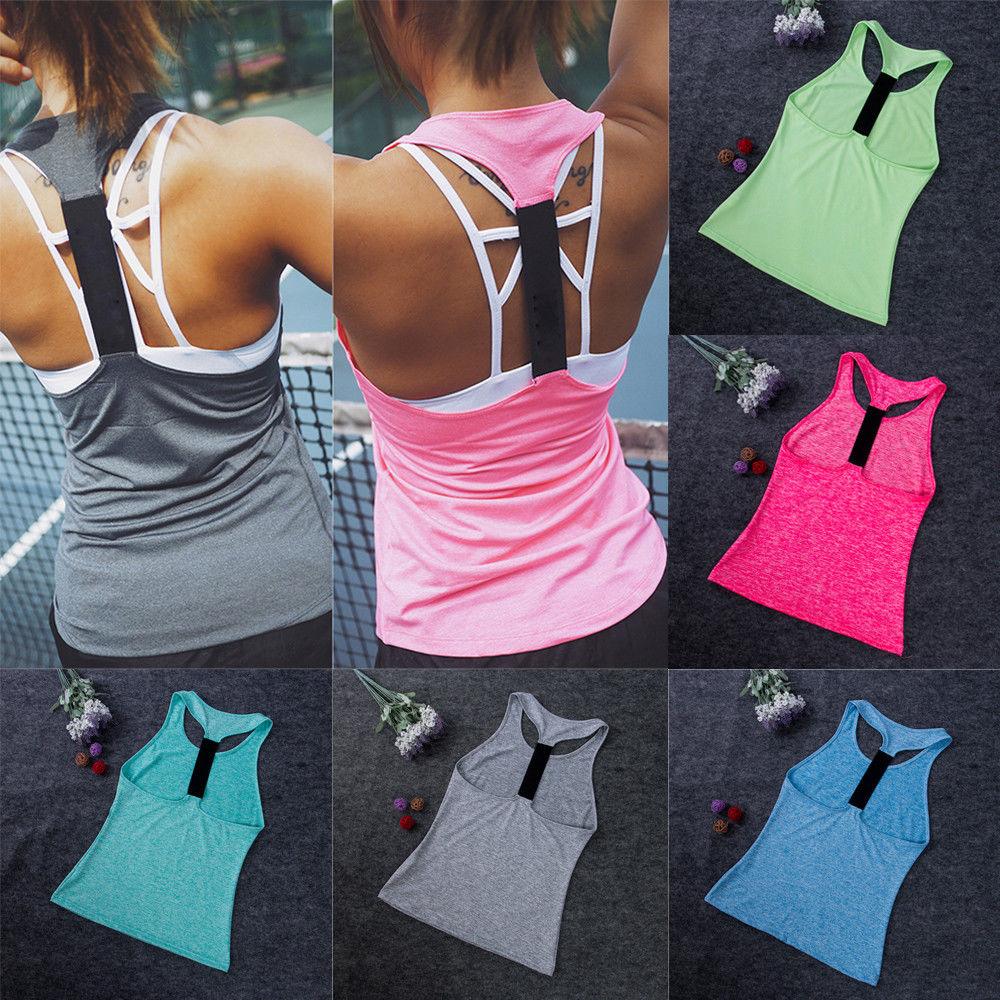 Casual Sleeveless Women Yoga Shirts - ItemBear.com